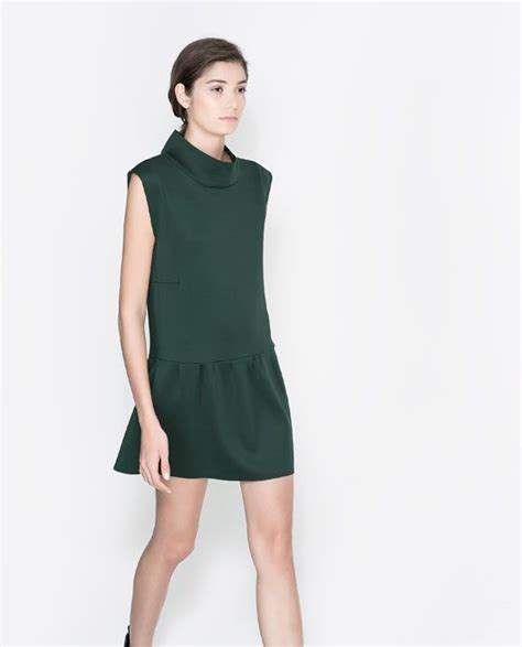 sleeveless turtleneck dress zara.